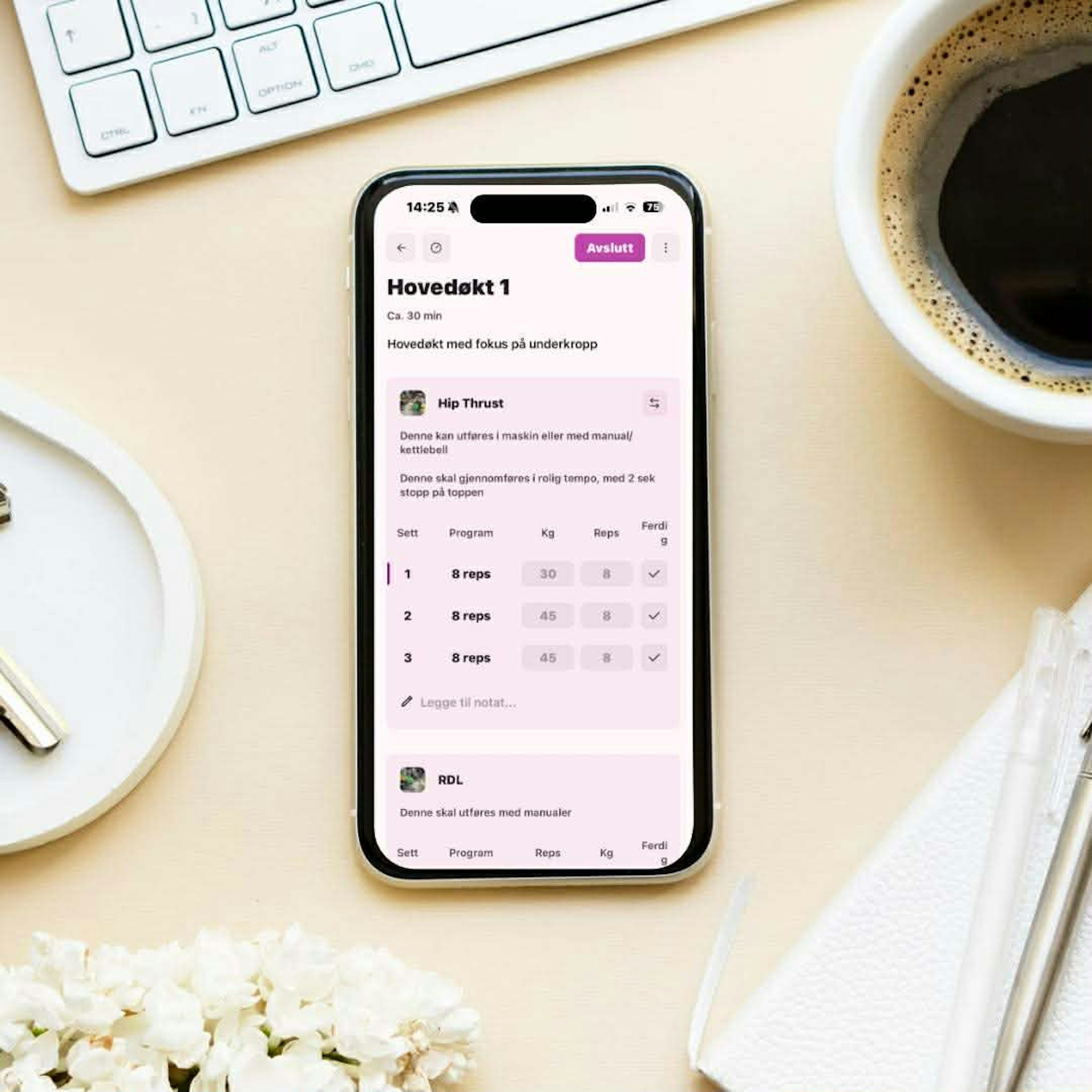 Følg et tydelig program i blokker