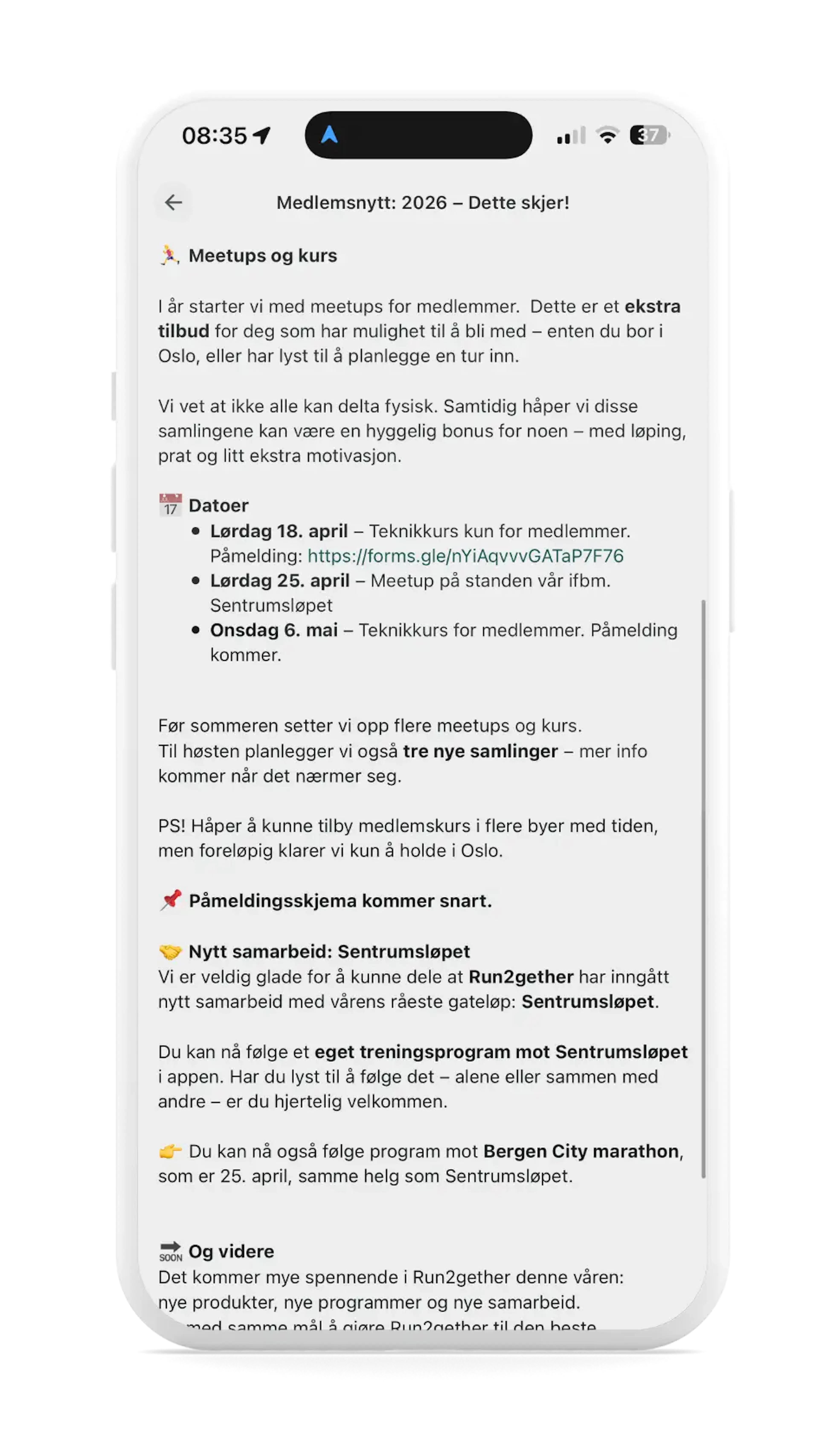 Meetups, teknikkurs og annet gøy