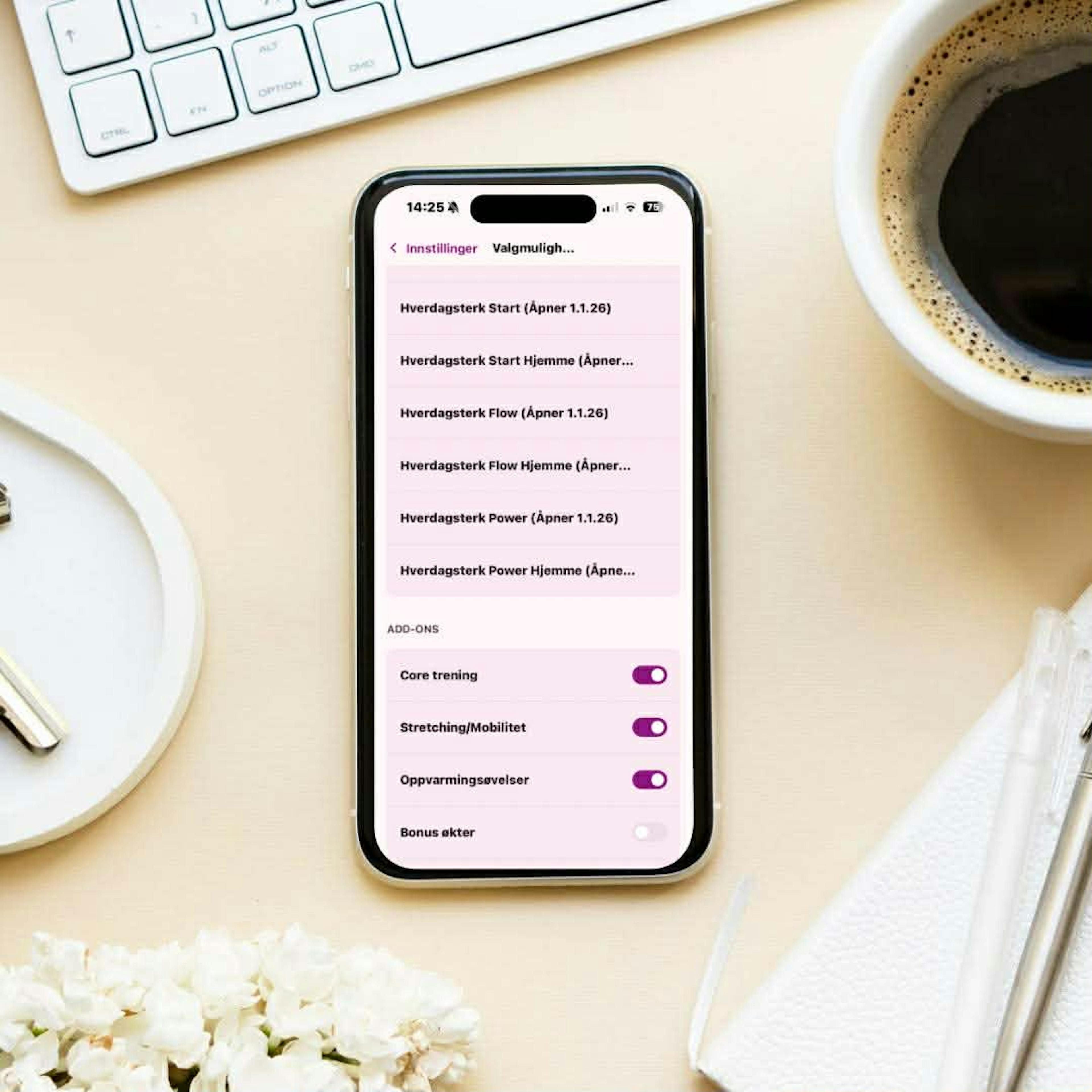 Velg hvordan og hvor du vil trene
