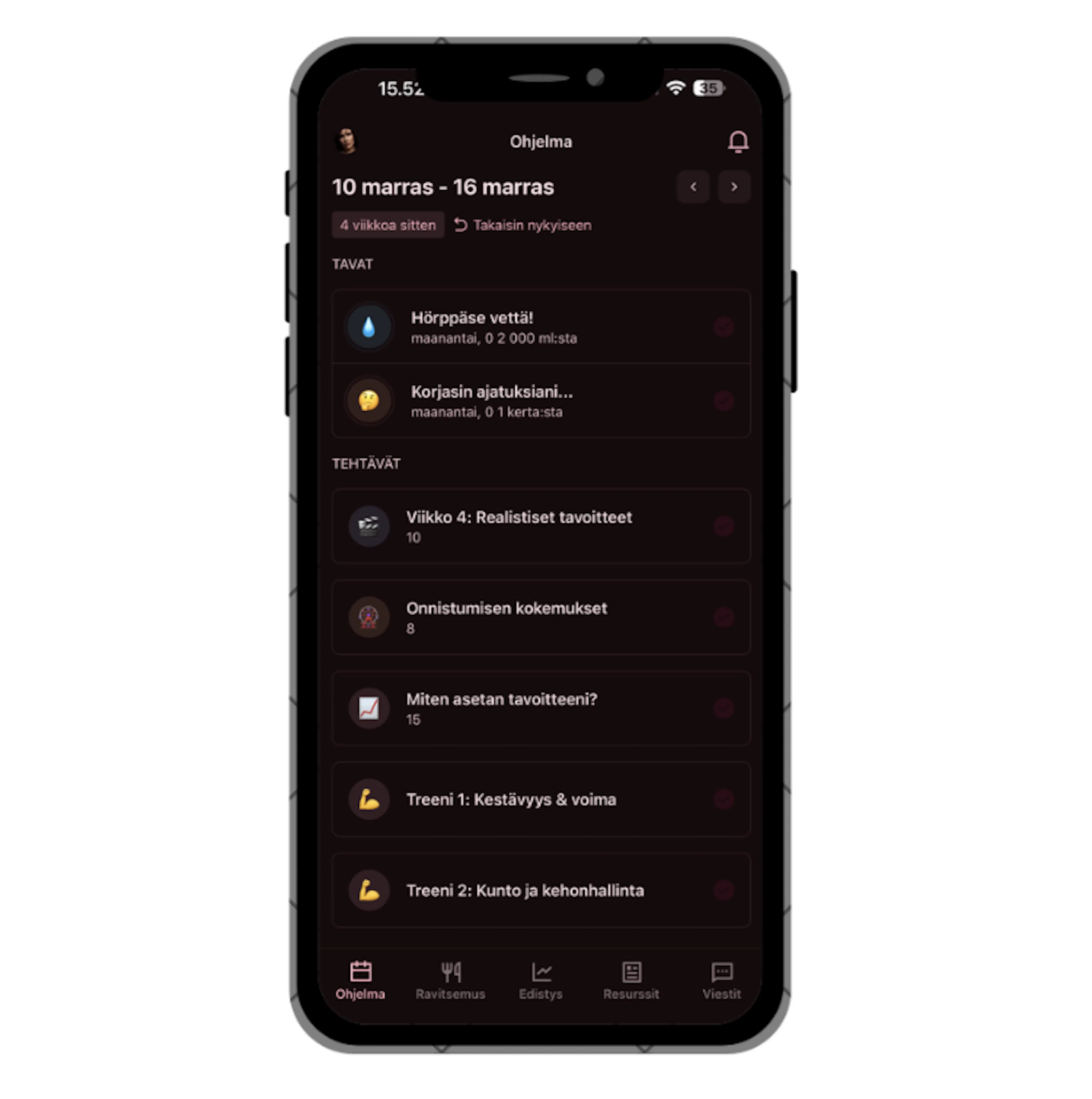 Viikoittainen sisältö